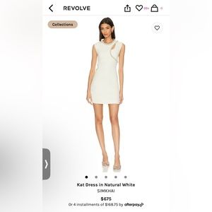 SIMKHAI Kat Dress in Natural Whitw